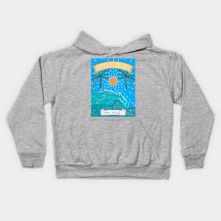 Sunset Beach Oahu Hawii Kids Hoodie